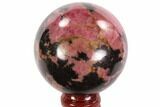 Beautiful, Rhodonite Sphere - Madagascar #95039-1